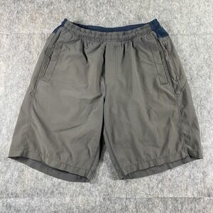 Bird Dogs Shorts‎ Men's Medium 9" Lined Gray Blue Running Train Gym
